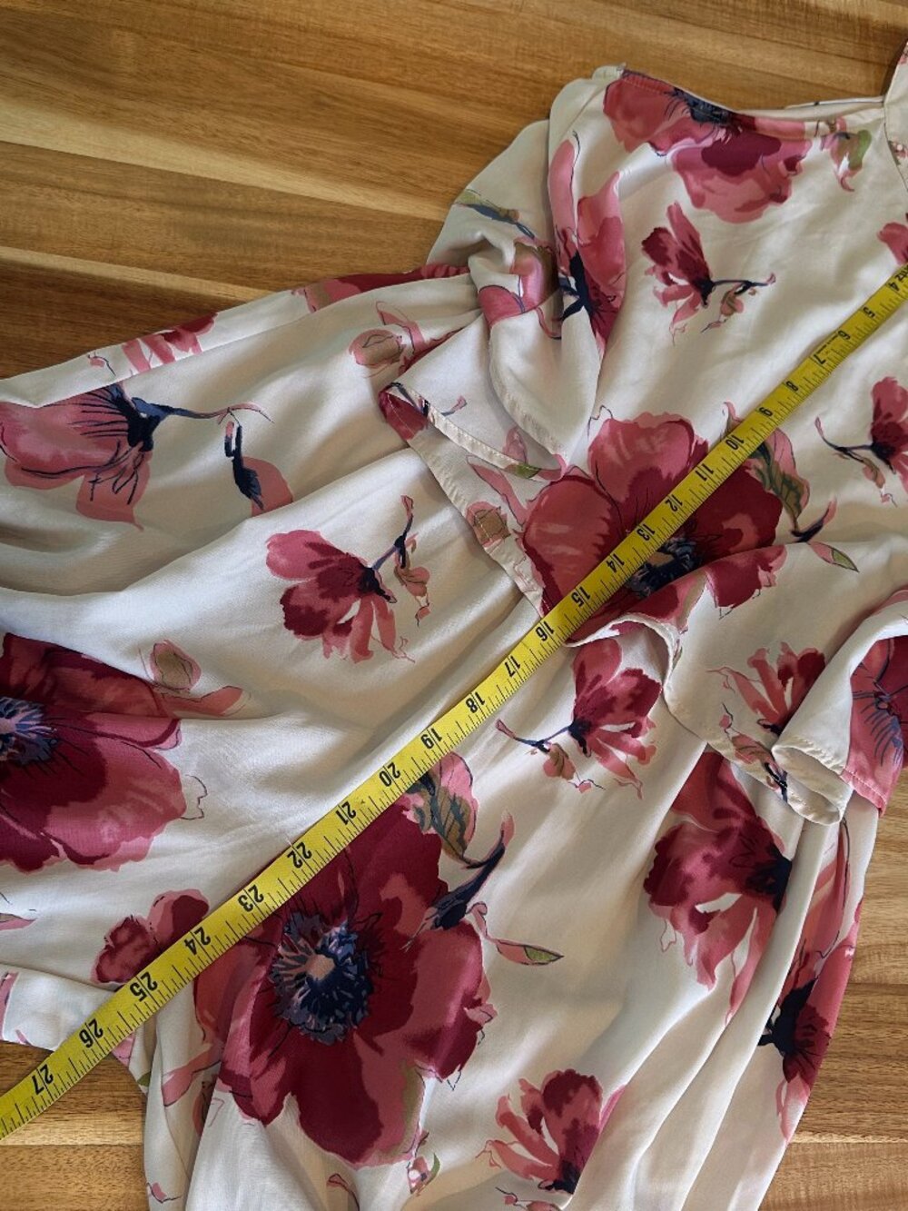 Peach Love California BoHo Floral Wide-Leg Jumpsuit | small | B-1843 - Picture 12 of 16